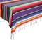 Mexican Tablecloth 60 x 85 Inch, Colorful Cotton Mexican Blanket with Fringe, Handwoven Beautiful Table Cloth for Mexican Fiesta Party Cinco de Mayo Decorations Perfect Picnic Blanket